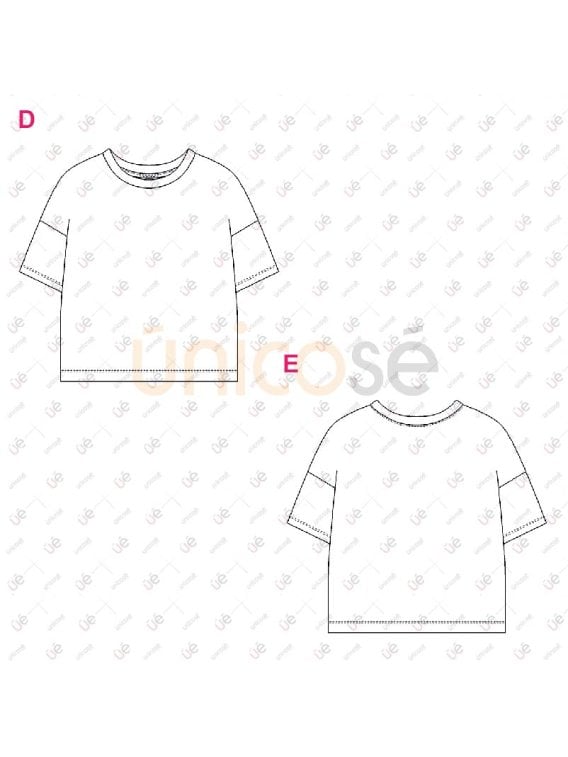 MOLDE POLERA OVERSIZE BEBE 2401