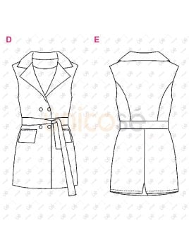 MOLDE ENTERITO BLAZER MUJER 2404