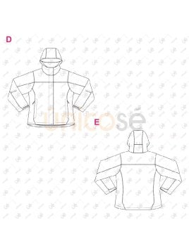 MOLDE CHAQUETA CORTAVIENTO MUJER 2415