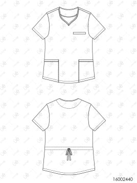 MOLDE TRABAJO BLUSA SANITARIA 2440