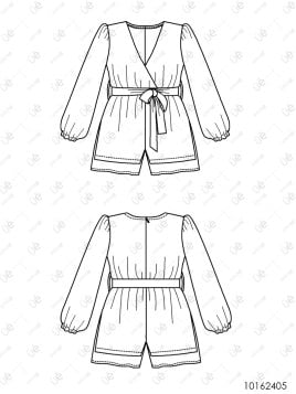 MOLDE ENTERITO CORTO MUJER 2405