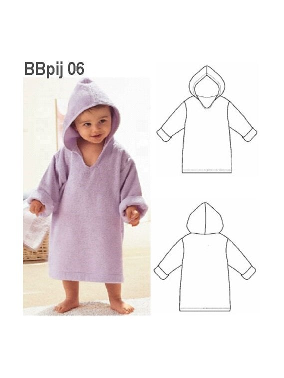 MOLDE: PIJAMA BATA BAÑO BEBE 0906