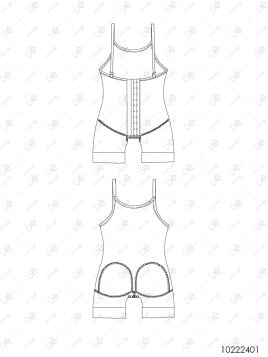 MOLDE INTERIOR FAJA REDUCTORA MUJER 2401