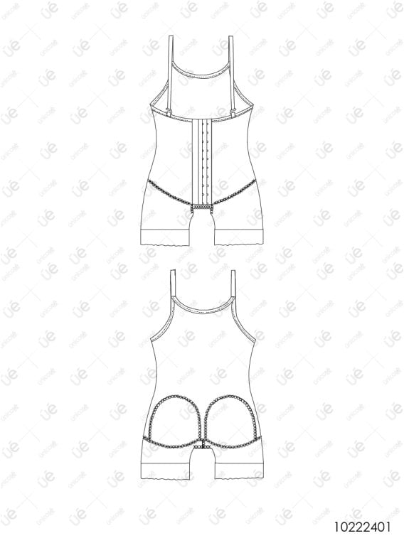 MOLDE INTERIOR FAJA REDUCTORA MUJER 2401