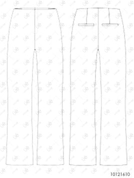 MOLDE PANTALON BASICO  MUJER 1610