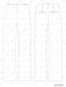 MOLDE PANTALON BASICO  MUJER 1610