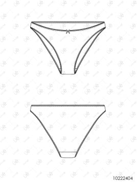 MOLDE INTERIOR CALZON BIKINI MUJER 2404