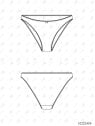 MOLDE INTERIOR CALZON BIKINI MUJER 2404