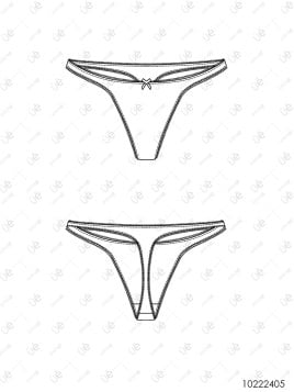 MOLDE INTERIOR CALZON TANGA MUJER 2405