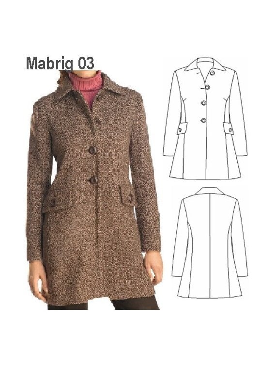 ABRIGO ABOTONADURA SIMPLE MUJER