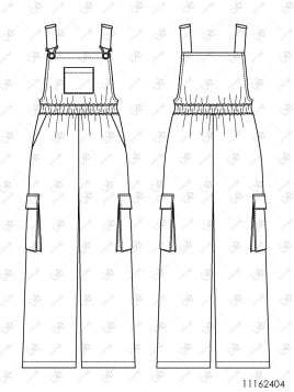 MOLDE ENTERITO JARDINERA NIÑA 2404