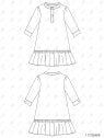 MOLDE VESTIDO EVASE NIÑA 2404 MOLDE VESTIDO EVASE NIÑA 2404