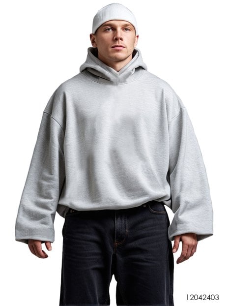 MOLDE POLERON HOODIE OVERSIZE HOMBRE 2402