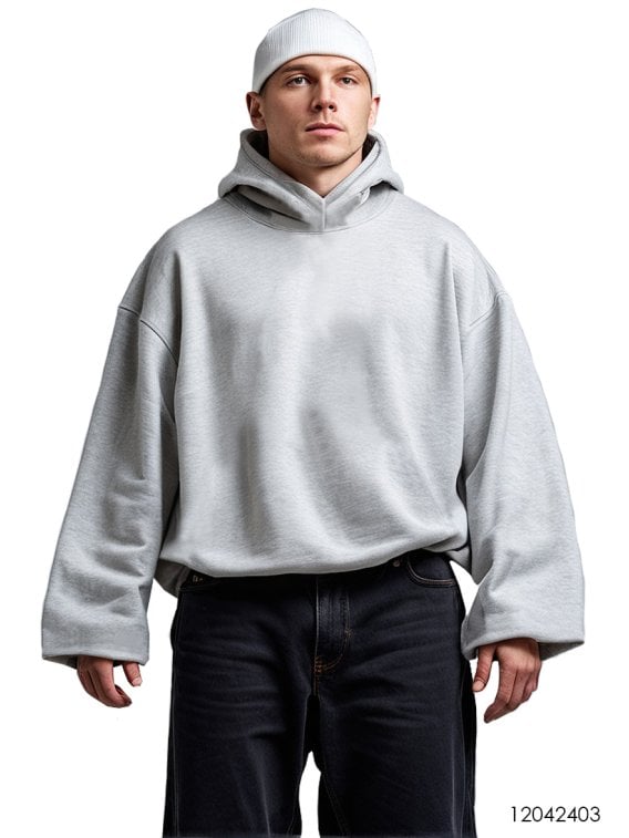MOLDE POLERON HOODIE OVERSIZE HOMBRE 2402