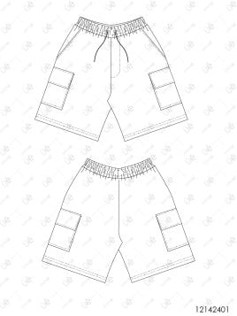 MOLDE SHORT CARGO HOMBRE 2401