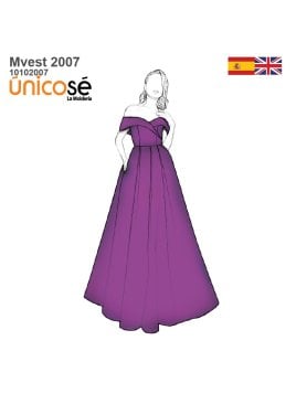 MOLDE VESTIDO LARGO MUJER 2007