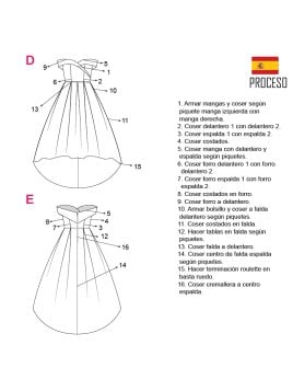 MOLDE VESTIDO LARGO MUJER 2007