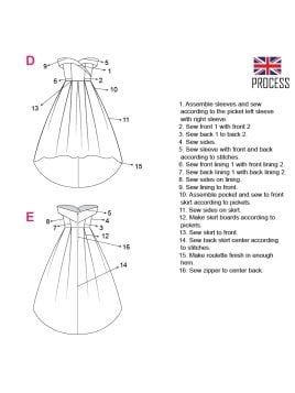 MOLDE VESTIDO LARGO MUJER 2007