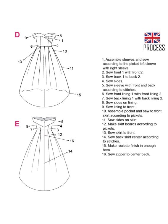 MOLDE VESTIDO LARGO MUJER 2007
