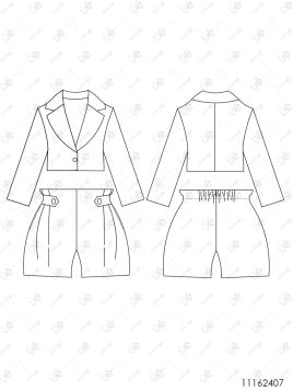 MOLDE ENTERITO CONJUNTO NIÑA 2407