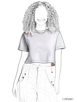 MOLDE POLERA PUPERA NIÑA 2401