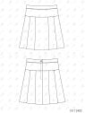 MOLDE ESCOLAR FALDA TABLAS 2402