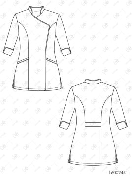 MOLDE TRABAJO CHAQUETA CHEF 2441