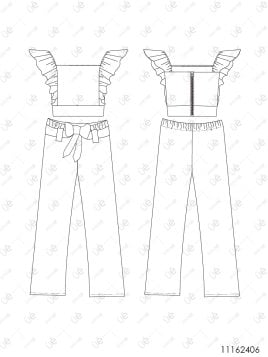 MOLDE ENTERITO CONJUNTO NIÑA 2406