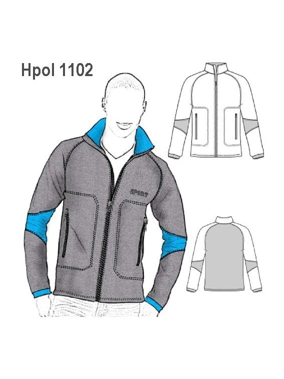 POLERON CORTE MANGA HOMBRE, MANGA RAGLAN