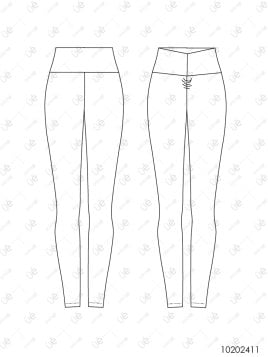 MOLDE DEPORTE CALZA CON FRUNCE 2411