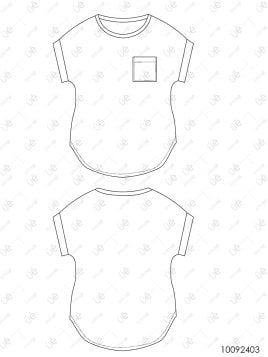 MOLDE POLERA BASICA MUJER 2403