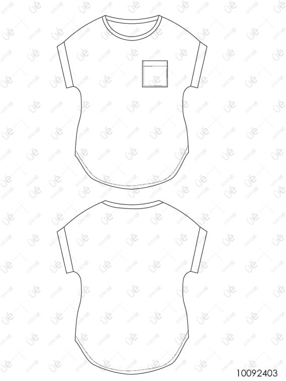 MOLDE POLERA BASICA MUJER 2403