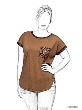 MOLDE POLERA BASICA MUJER 2403