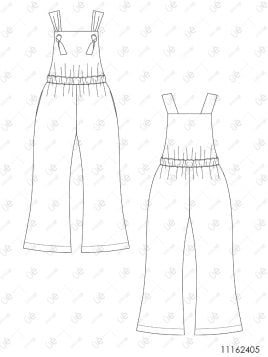 MOLDE ENTERITO JARDINERA NIÑA 2405