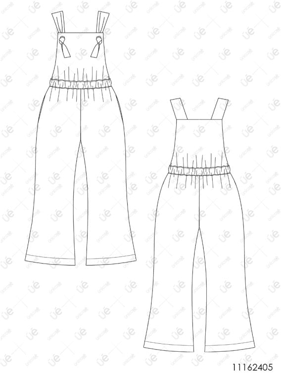 MOLDE ENTERITO JARDINERA NIÑA 2405