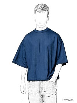 MOLDE POLERA OVERSIZE HOMBRE 2403