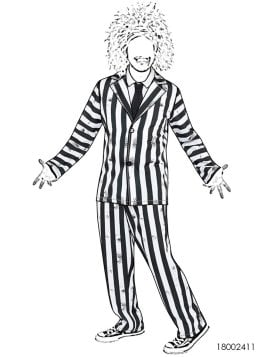 MOLDE DISFRAZ PERSONAJE DE PELICULA 2411