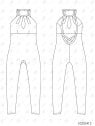 MOLDE DEPORTE CATSUIT MUJER 2412