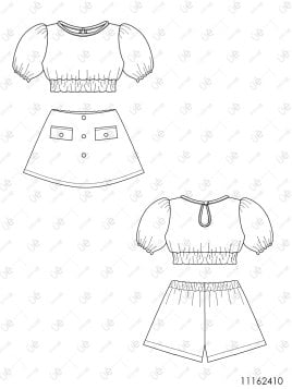 MOLDE ENTERITO CONJUNTO NIÑA 2410