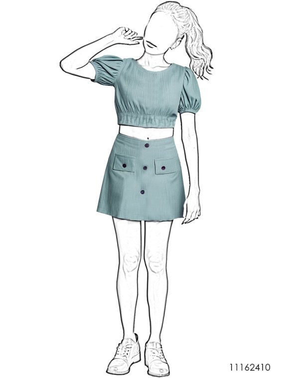 MOLDE ENTERITO CONJUNTO NIÑA 2410