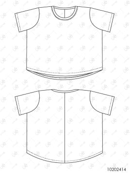 MOLDE DEPORTE POLERA BASICA MUJER 2414