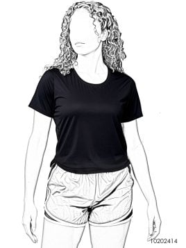 MOLDE DEPORTE POLERA BASICA MUJER 2414