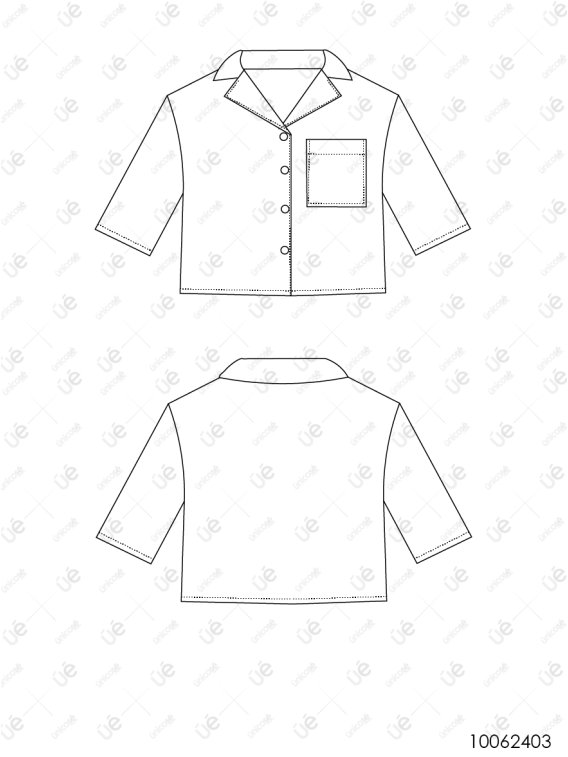 MOLDE BLUSA CROP MUJER 2403