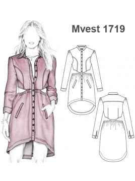 VESTIDO CAMISERO MULLET MUJER