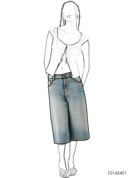 MOLDE SHORT BERMUDA MUJER 2401