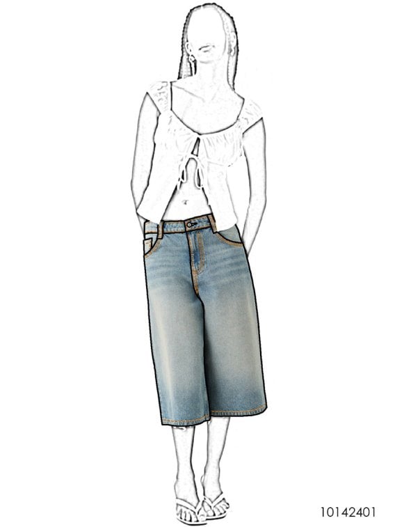 MOLDE SHORT BERMUDA MUJER 2401