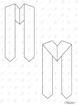 MOLDE ESTOLA DE GRADUACION ACC 2411