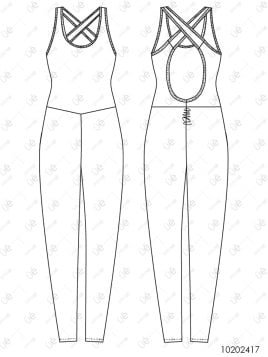 MOLDE DEPORTE CATSUIT MUJER 2417