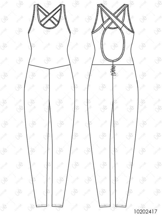 MOLDE DEPORTE CATSUIT MUJER 2417