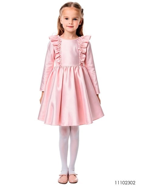 MOLDE VESTIDO EVASE NIÑA 2302
